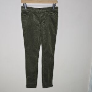 LOFT Size 2 Women's Corduroy Skinny Jeans in Forest Green